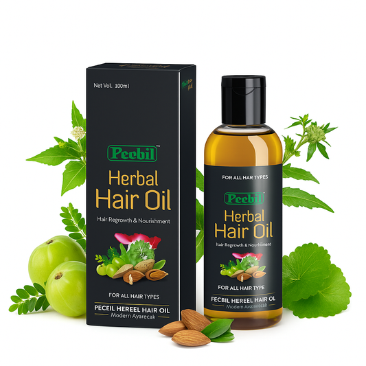 Pecbil Herbal Hair Oil – Hair Regrowth & Anti Hair Fall
